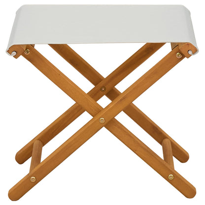 Ligstoel 2 pcs massief eucalyptushout Crèmekleurig