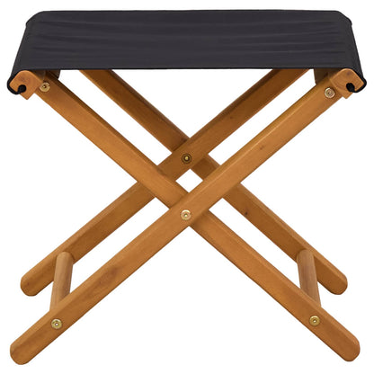 Ligstoel 2 pcs massief eucalyptushout Zwart