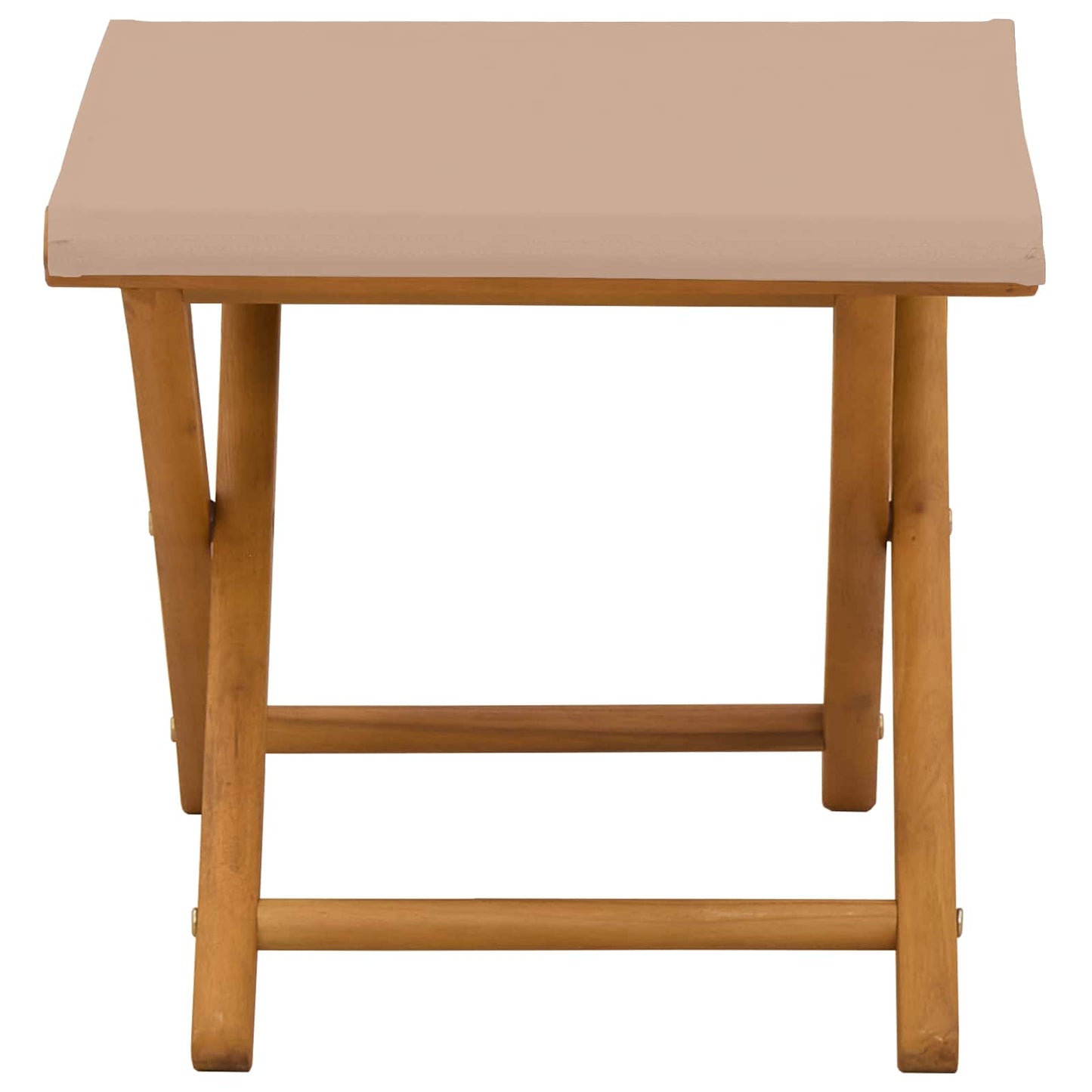 Ligstoel 2 st massief eucalyptushout Taupe