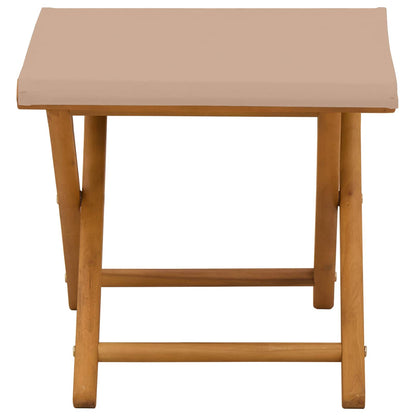 Ligstoel 2 st massief eucalyptushout Taupe