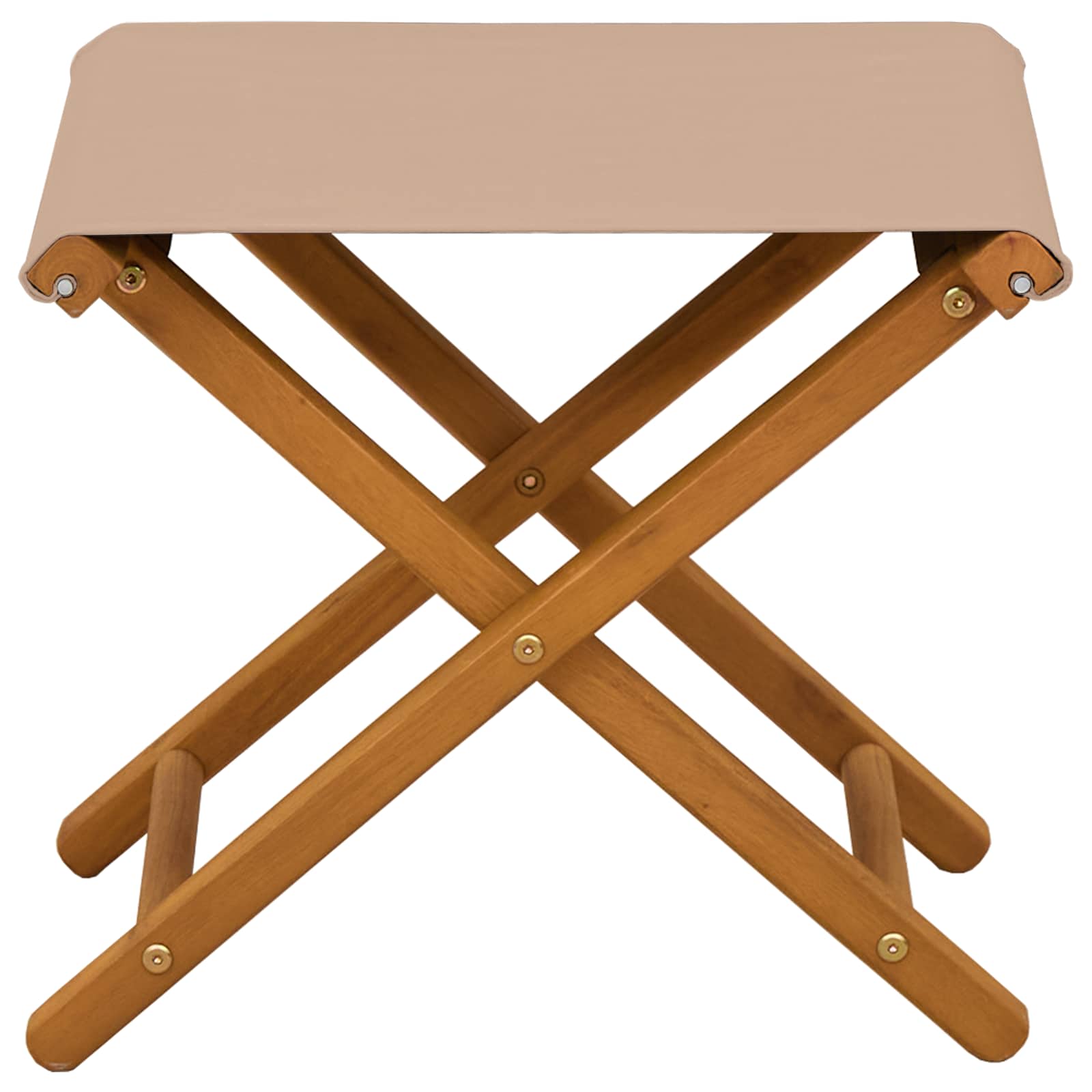 Ligstoel 2 st massief eucalyptushout Taupe