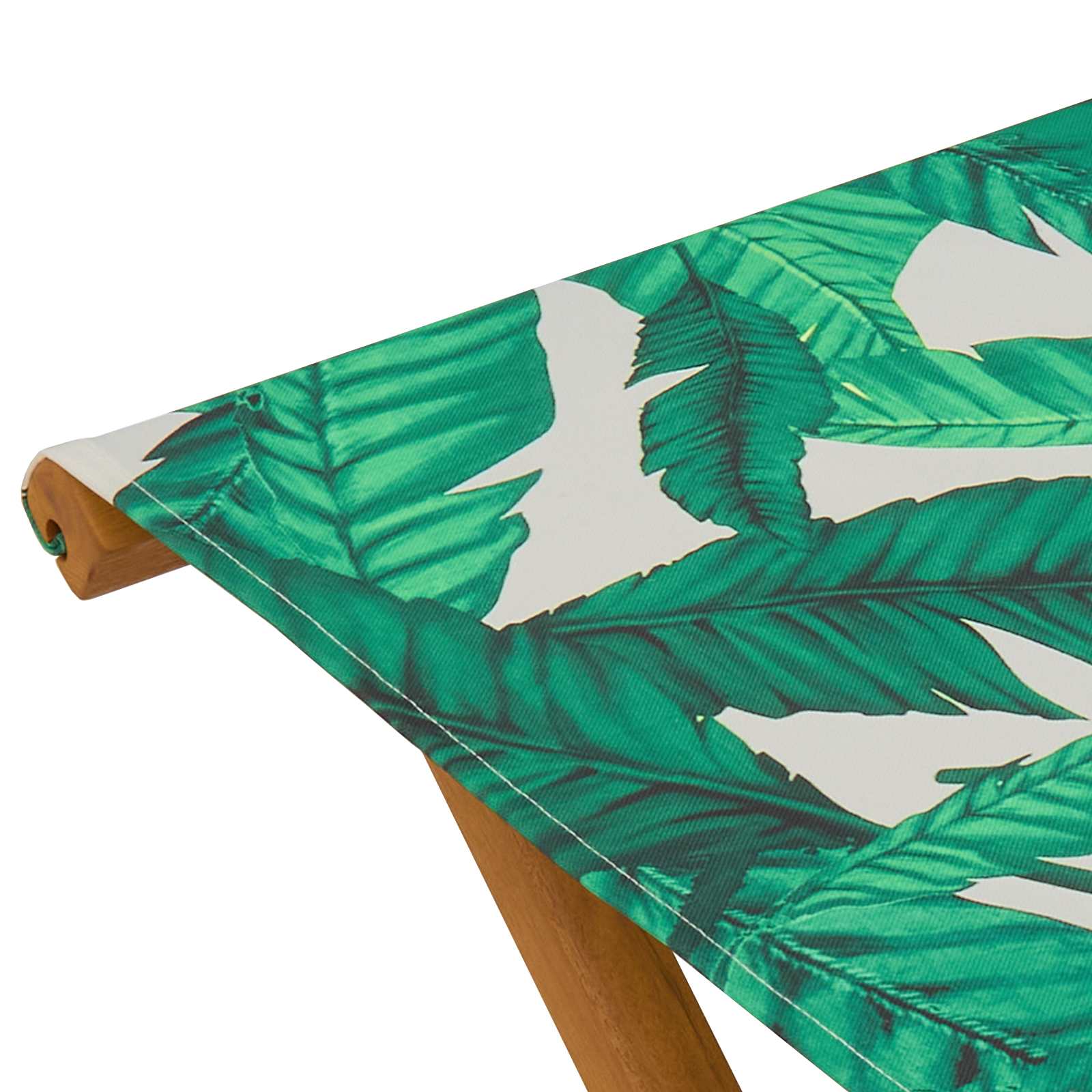 Ligstoel 2 pcs massief eucalyptushout Bladpatroon