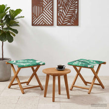 Ligstoel 2 pcs massief eucalyptushout Bladpatroon