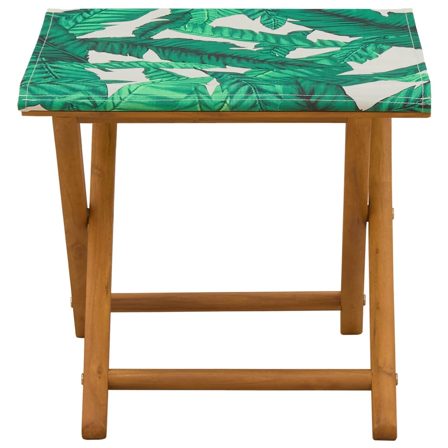 Ligstoel 2 pcs massief eucalyptushout Bladpatroon