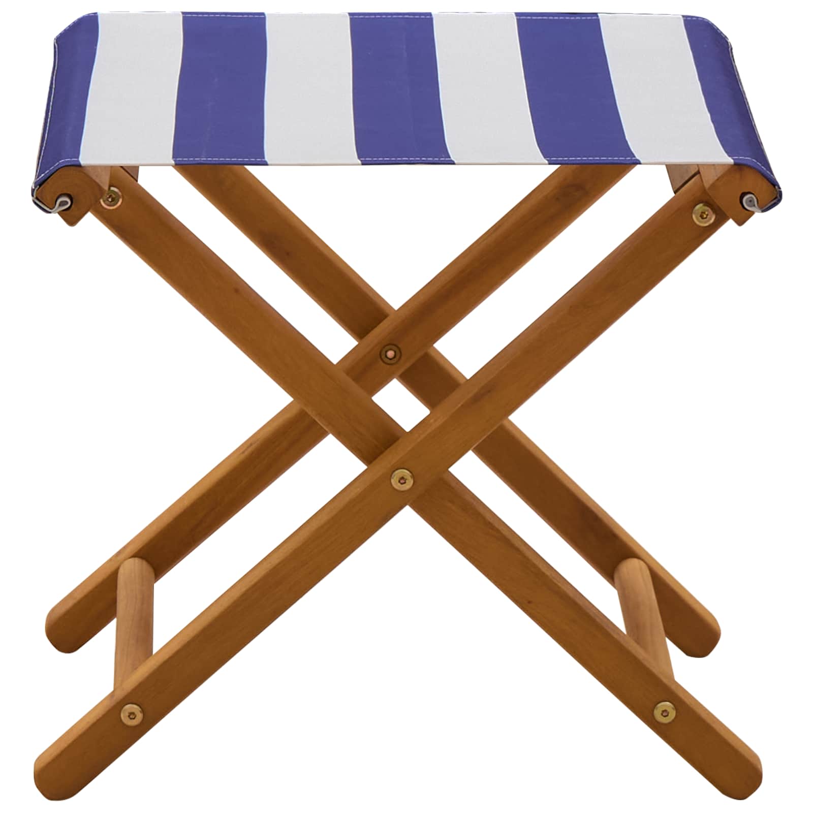 Ligstoel 2 pcs massief eucalyptushout Blauw en Wit