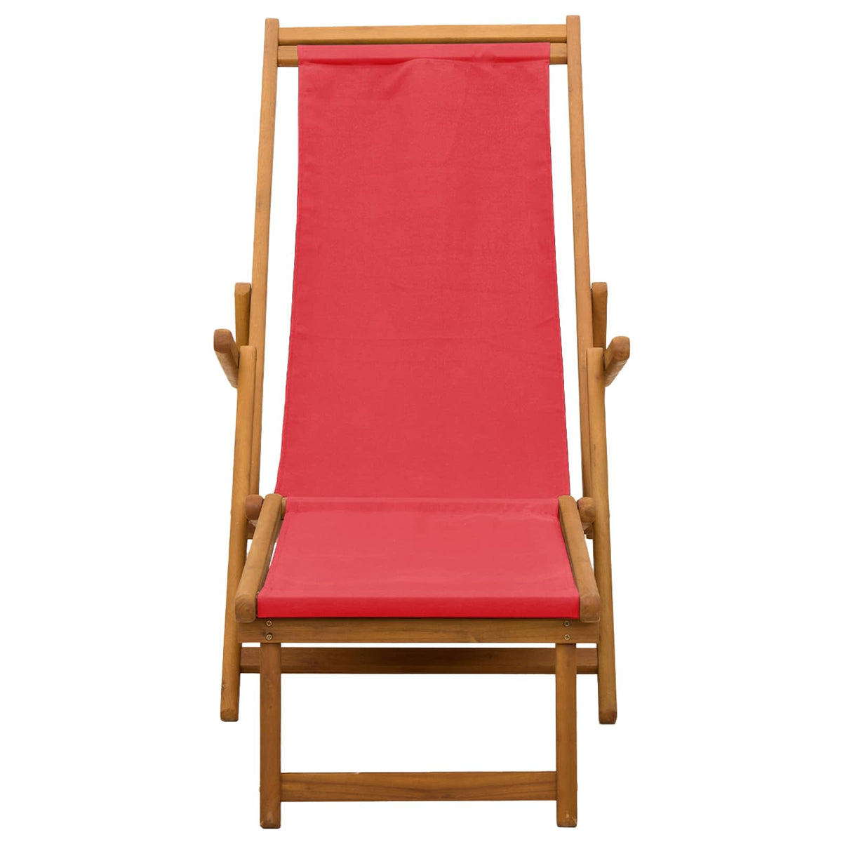 Opvouwbare zonnebed 3 Positie Massief Eucalyptus Hout Rood