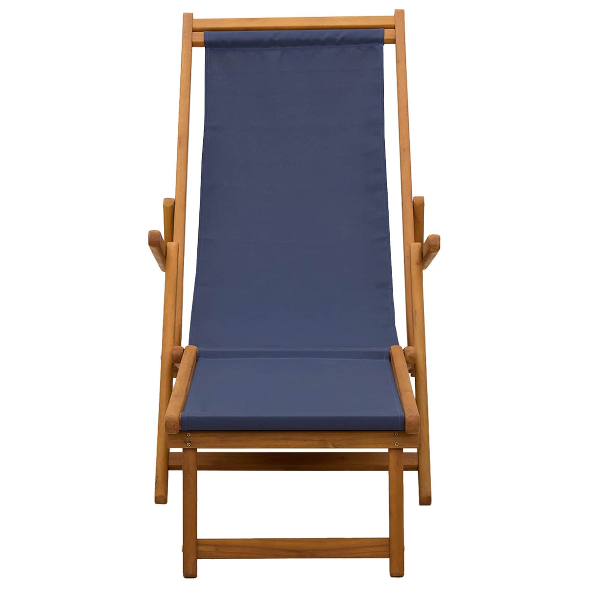 Opvouwbare zonnebed 3 Positie Massief Eucalyptus Hout Blauw