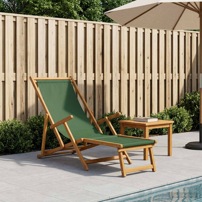 Opvouwbare zonnebed 3 Positie Massief Eucalyptus Hout Groen