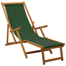 Opvouwbare zonnebed 3 Positie Massief Eucalyptus Hout Groen