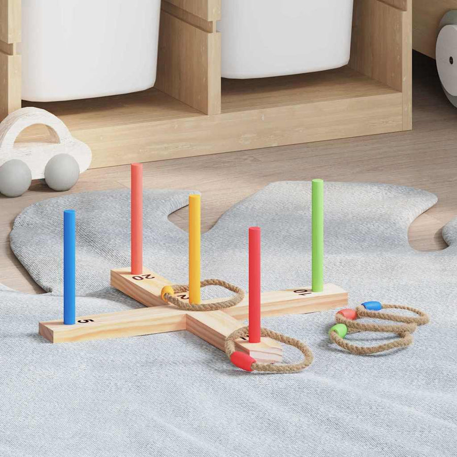 Ringgooi spel Natuur Rood Blauw 41 x 41 x 16 cm