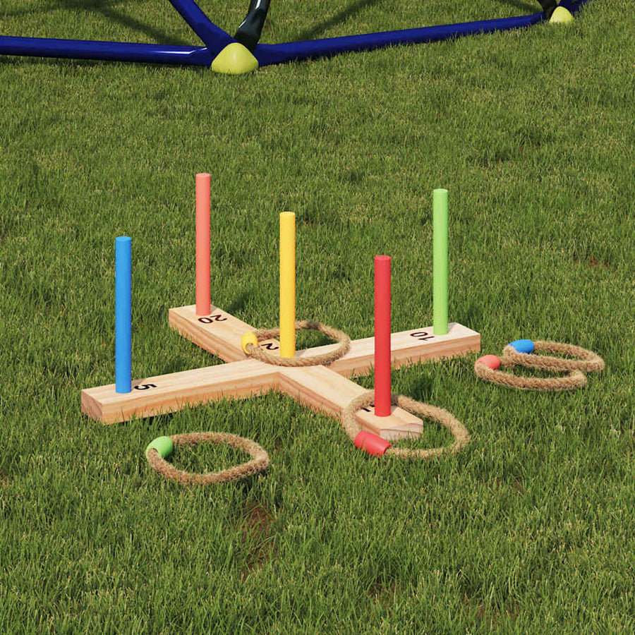 Ringgooi spel Natuur Rood Blauw 41 x 41 x 16 cm