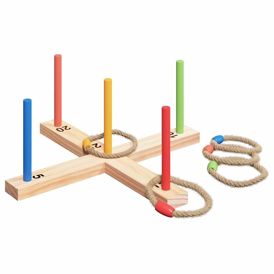 Ringgooi spel Natuur Rood Blauw 41 x 41 x 16 cm