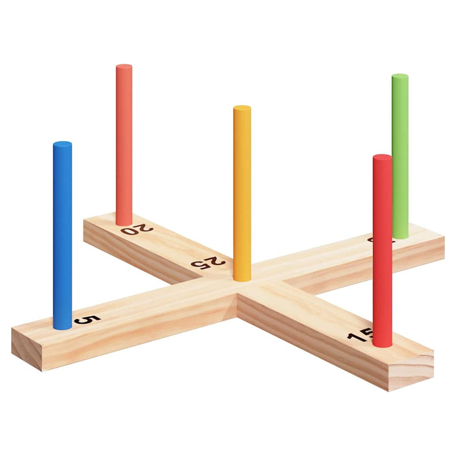 Ringgooi spel Natuur Rood Blauw 41 x 41 x 16 cm