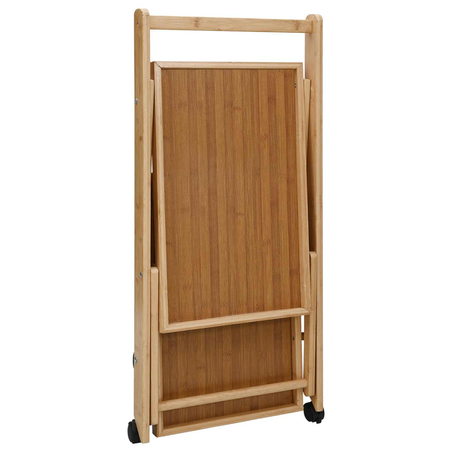 Keukentrolley met Wielen Licht Bruin 65 x 40,5 x 76,5 cm Bamboe
