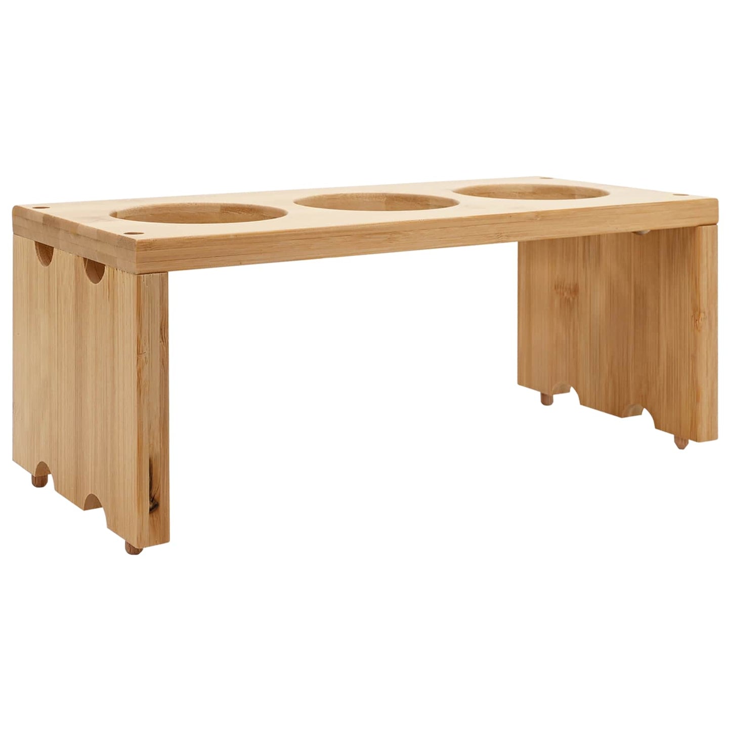 Keukentrolley met Wielen Licht Bruin 65 x 40,5 x 76,5 cm Bamboe