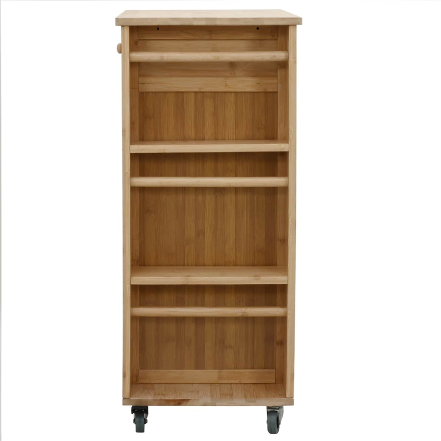 Keukentrolley met Wielen Naturel 47,5 x 36 x 83 cm Bamboe