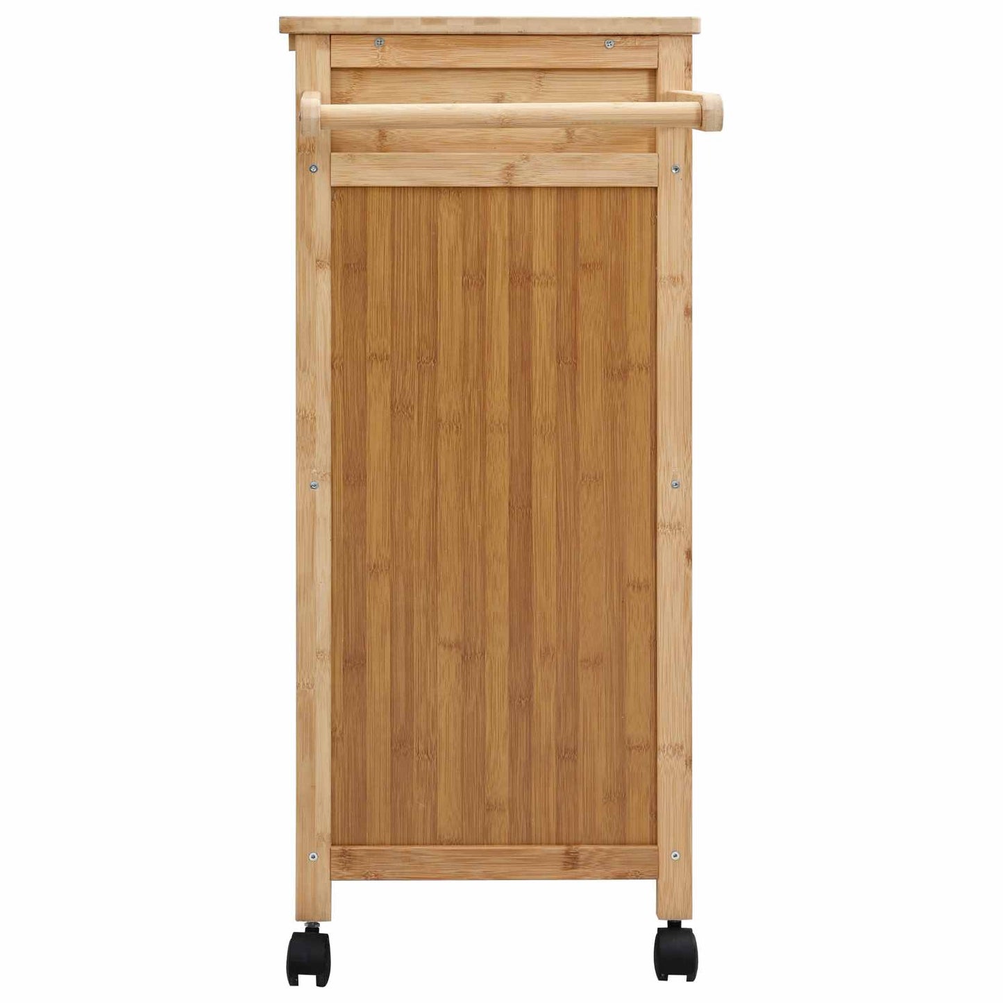 Keukentrolley met Wielen Naturel 90,5 x 36 x 86,5 cm Bamboe