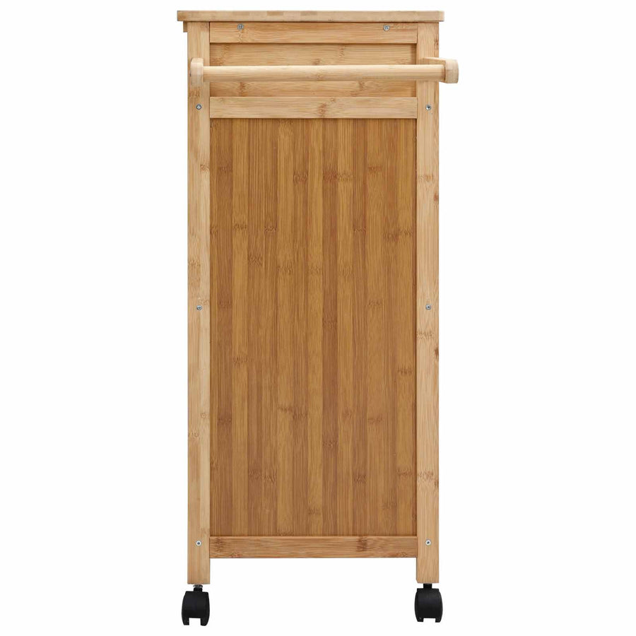 Keukentrolley met Wielen Naturel 90,5 x 36 x 86,5 cm Bamboe