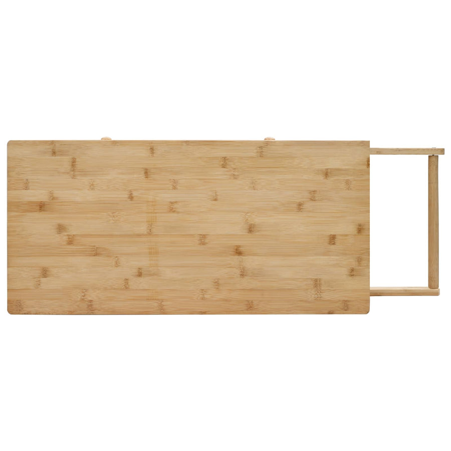 Keukentrolley met Wielen Naturel 90,5 x 36 x 86,5 cm Bamboe