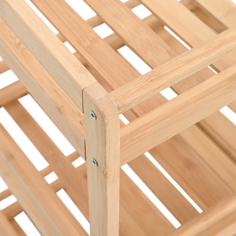 Keukentrolley met Wielen Naturel 46 x 38 x 76 cm Bamboe