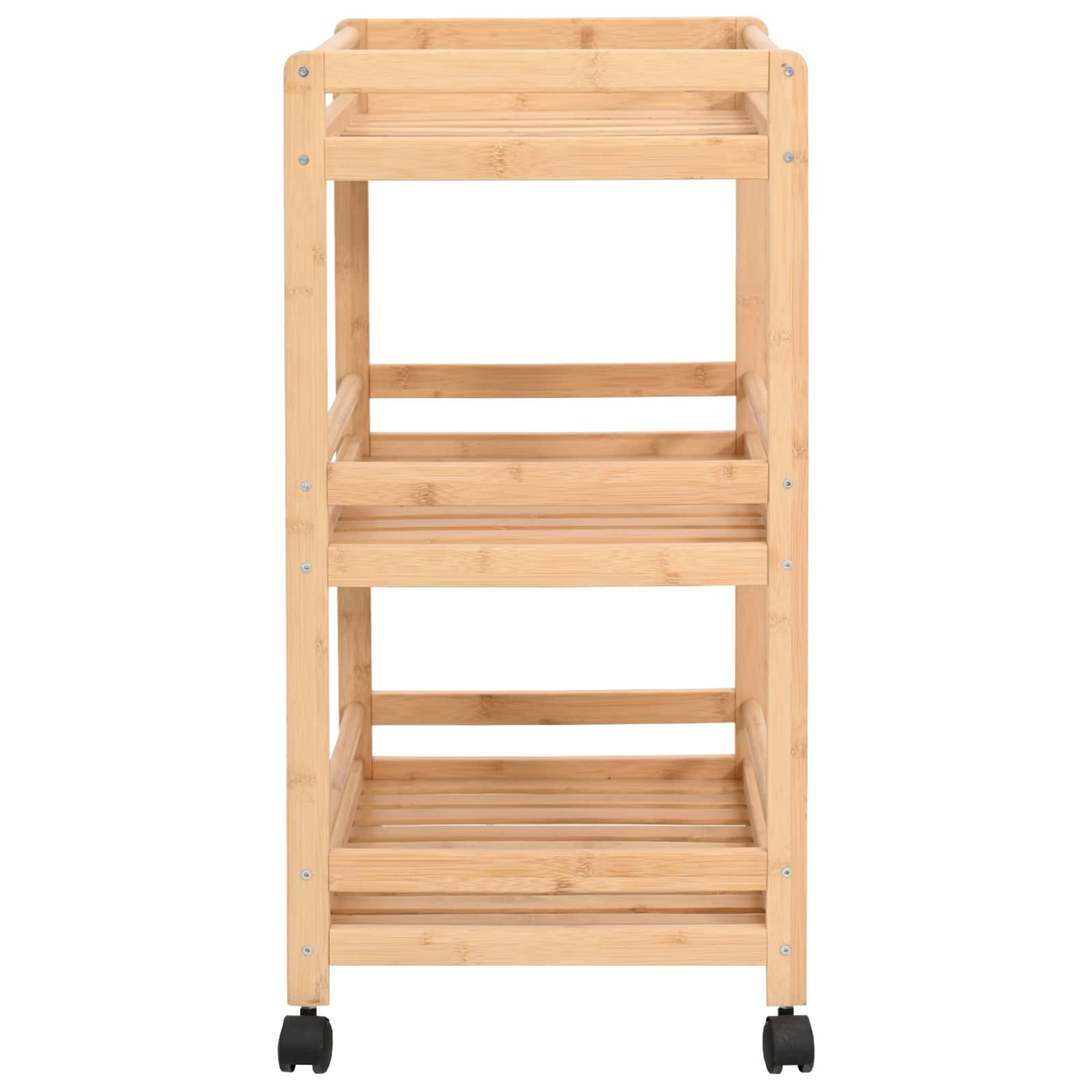Keukentrolley met Wielen Naturel 46 x 38 x 76 cm Bamboe