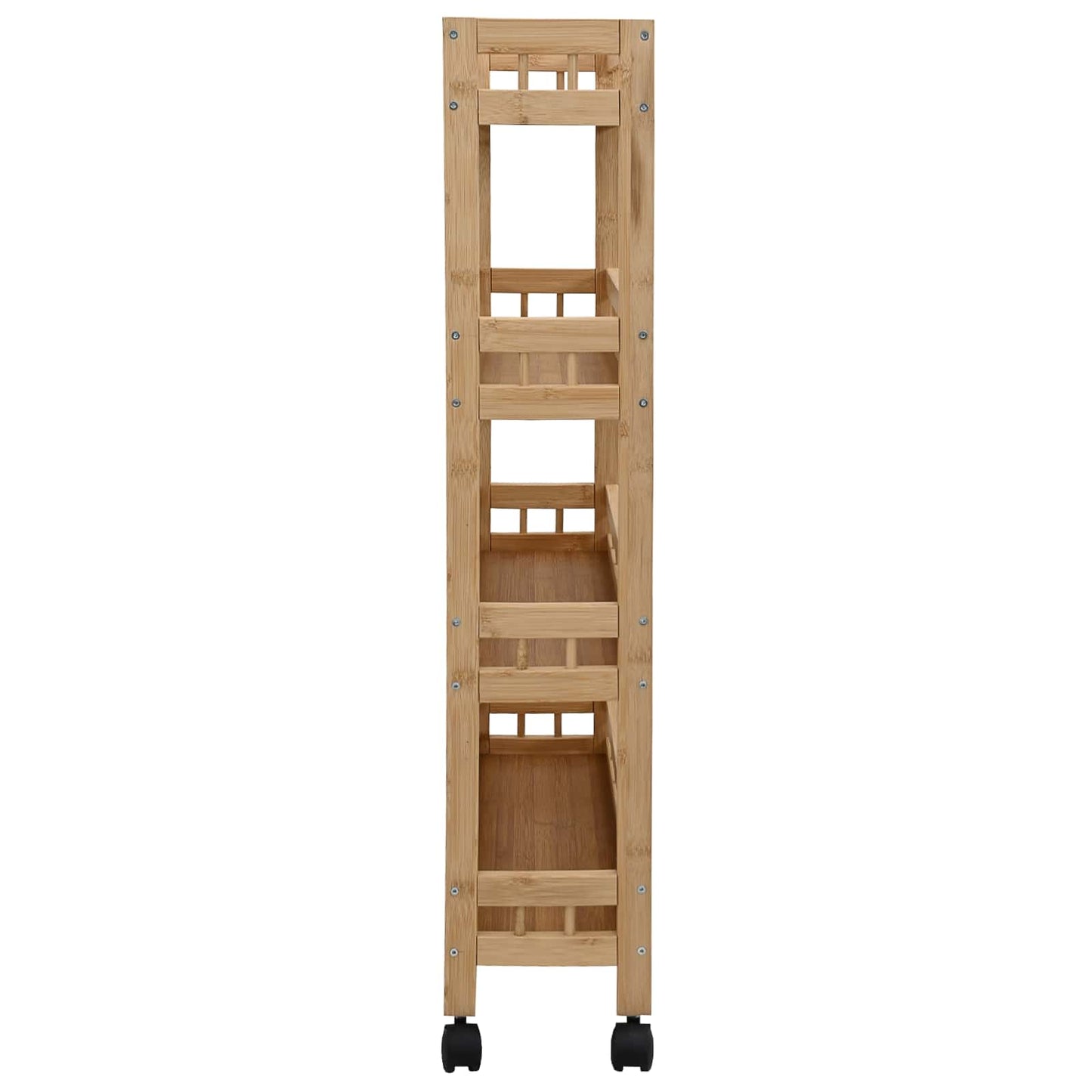 Keukentrolley met Wielen Naturel 60 x 18 x 97 cm Bamboe