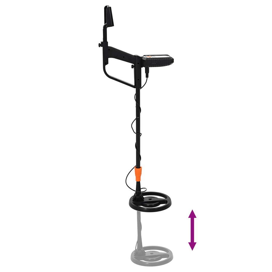 Metaaldetector met LCD-scherm 3 modi 19 cm spoel Zwart