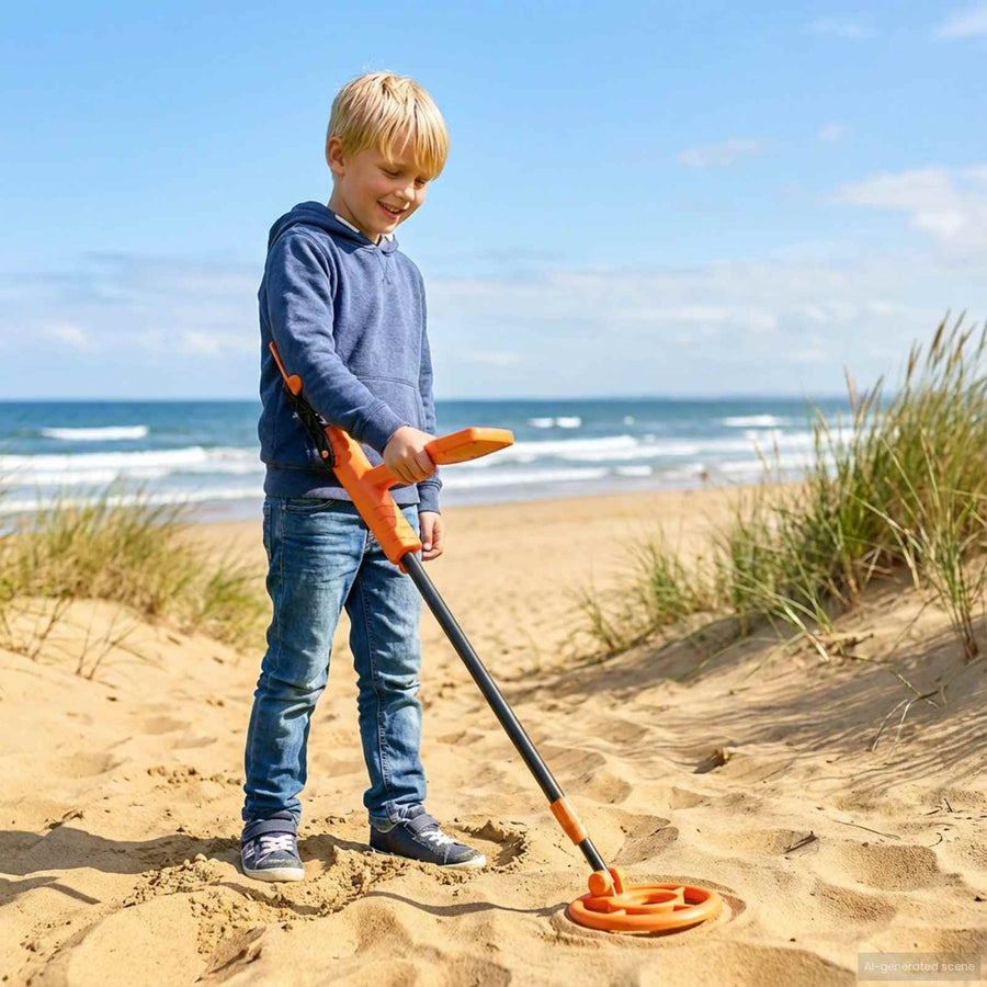 Metalen Detector met LCD Scherm 2 Modellen 19 cm Spoel Geel
