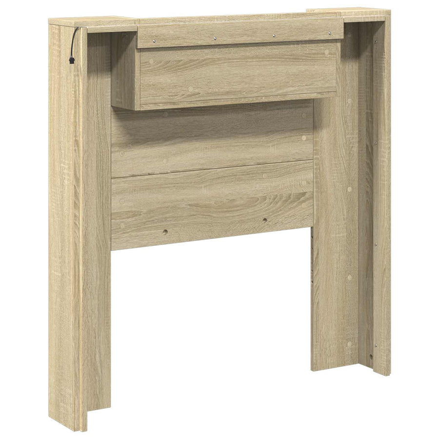 Hoofdbord Sonoma Eiken 100 x 16,5 x 103,5 cm Bewerkt hout