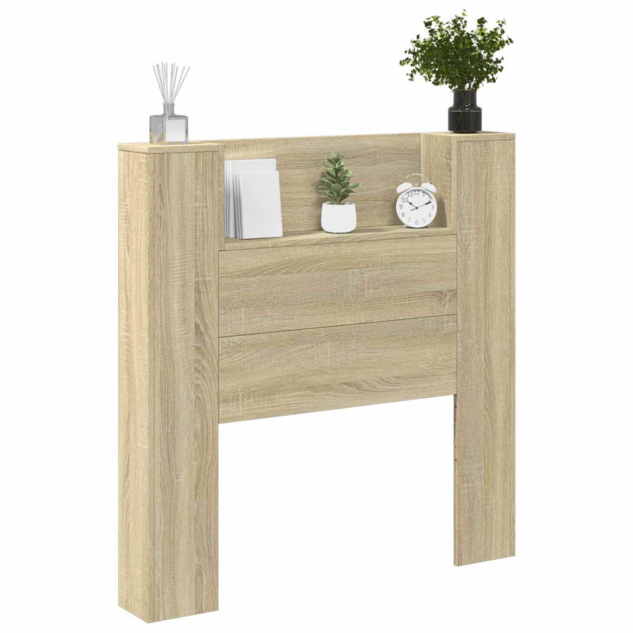 Hoofdbord Sonoma Eiken 100 x 16,5 x 103,5 cm Bewerkt hout