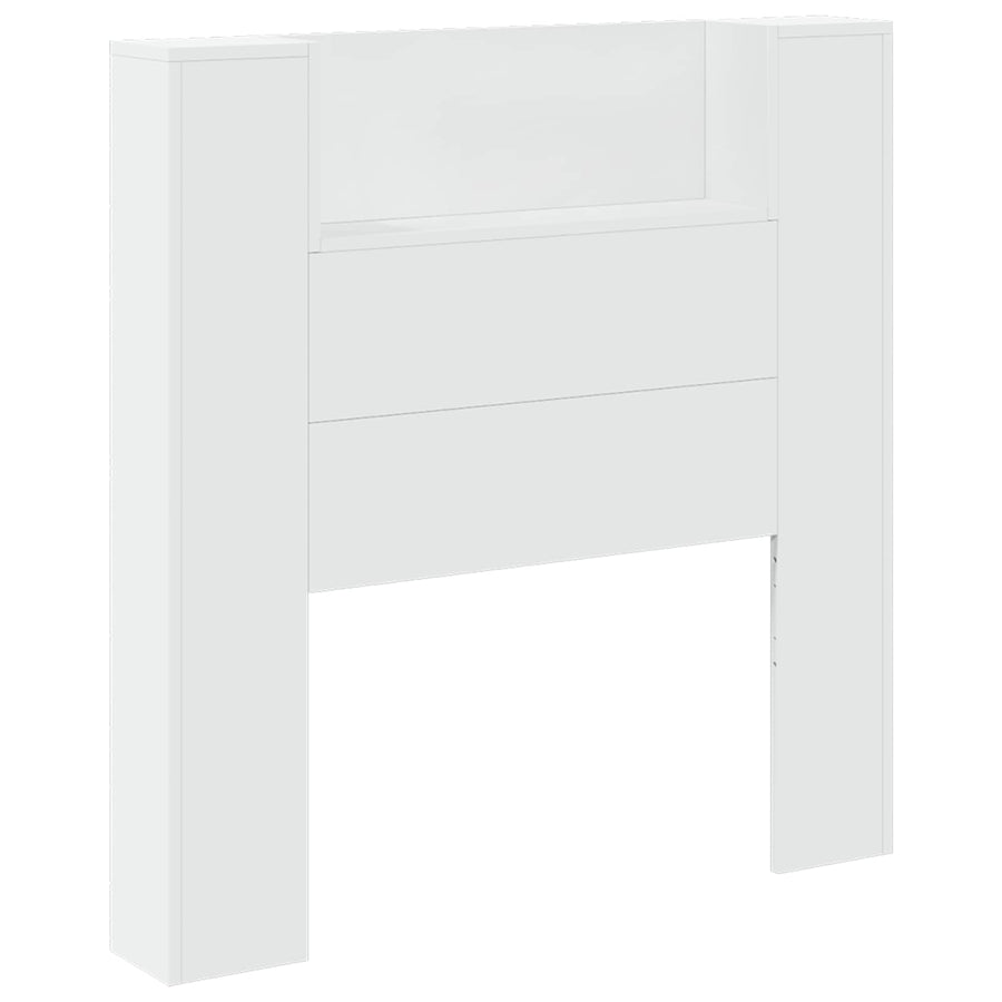 Hoofdbord met hoofdeinde Wit 100 x 16,5 x 103,5 cm Bewerkt hout