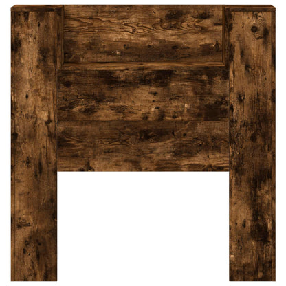 Hoofdbord Gerookt eiken 100 x 16,5 x 103,5 cm Bewerkt hout