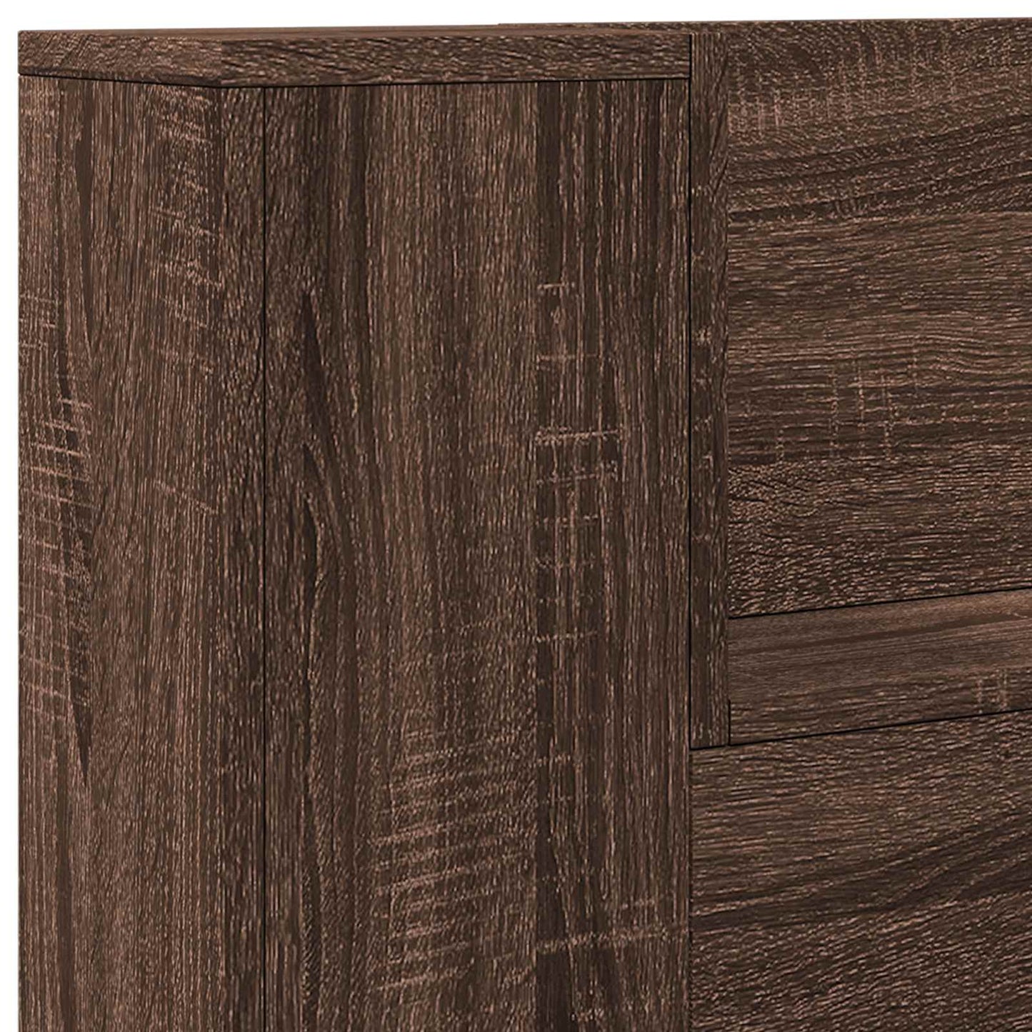 Hoofdbord Bruin Eiken 100 x 16,5 x 103,5 cm Bewerkt hout