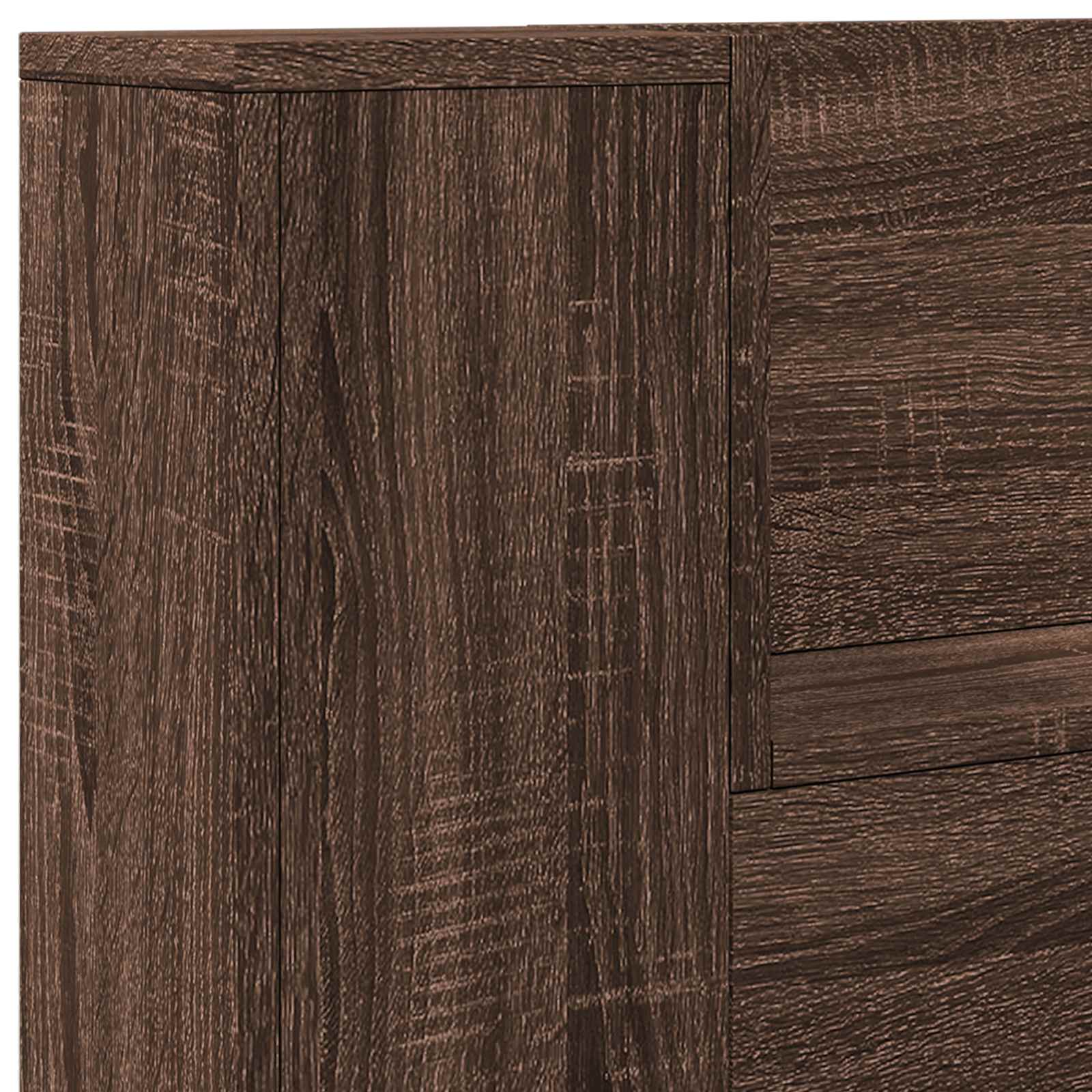 Hoofdbord Bruin Eiken 100 x 16,5 x 103,5 cm Bewerkt hout