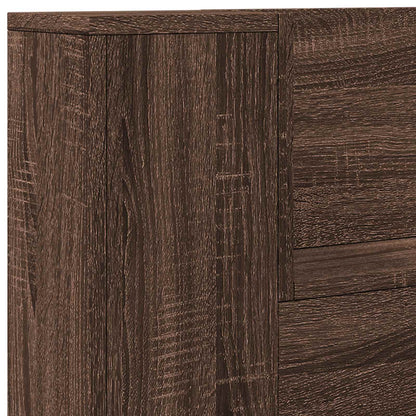 Hoofdbord Bruin Eiken 100 x 16,5 x 103,5 cm Bewerkt hout