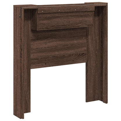 Hoofdbord Bruin Eiken 100 x 16,5 x 103,5 cm Bewerkt hout