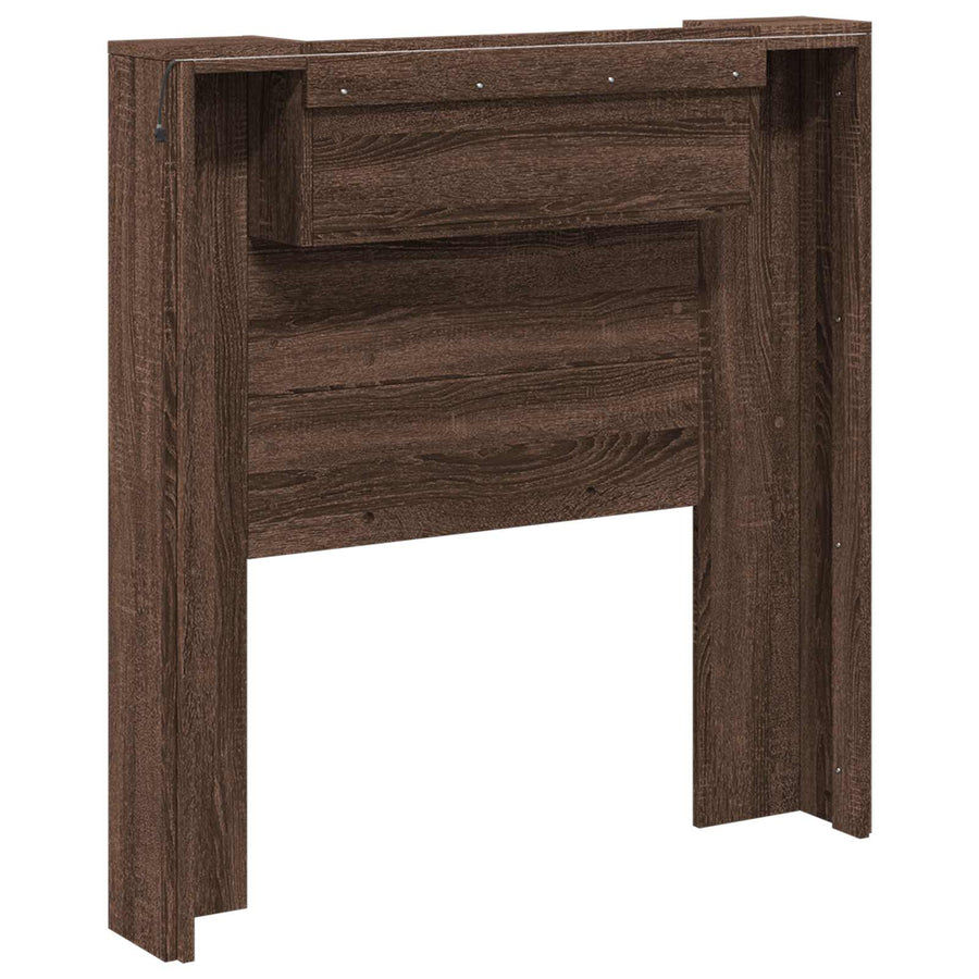 Hoofdbord Bruin Eiken 100 x 16,5 x 103,5 cm Bewerkt hout