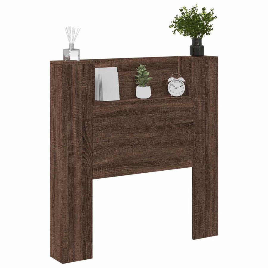 Hoofdbord Bruin Eiken 100 x 16,5 x 103,5 cm Bewerkt hout
