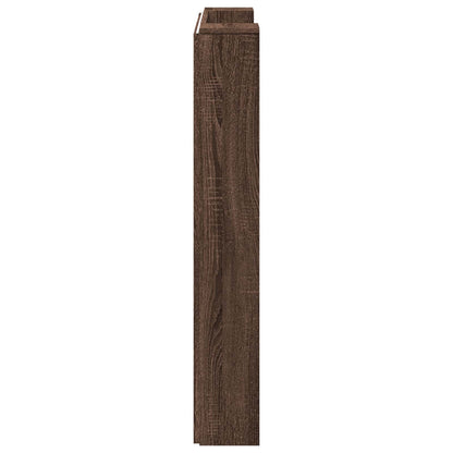 Hoofdbord Bruin Eiken 100 x 16,5 x 103,5 cm Bewerkt hout