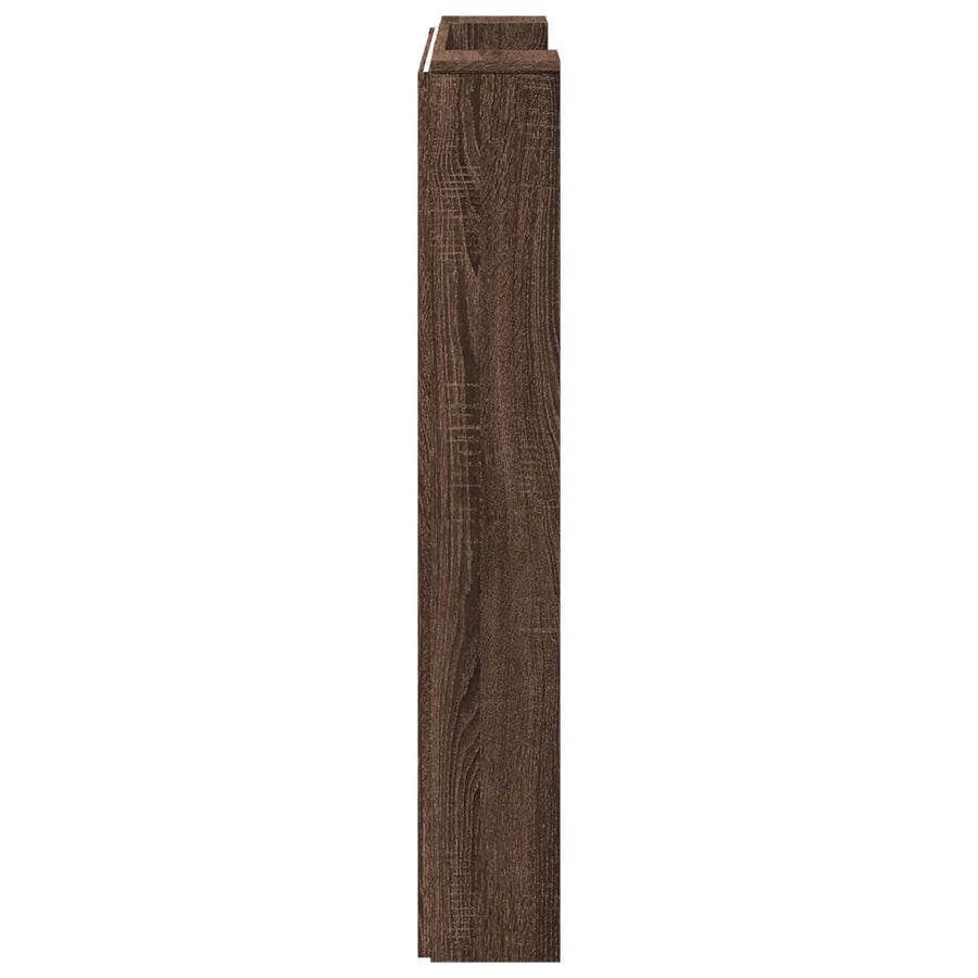 Hoofdbord Bruin Eiken 100 x 16,5 x 103,5 cm Bewerkt hout