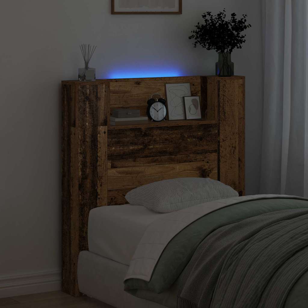 Hoofdeinde kas Oud Hout 120 x 15 x 103.5 cm Bewerkt hout