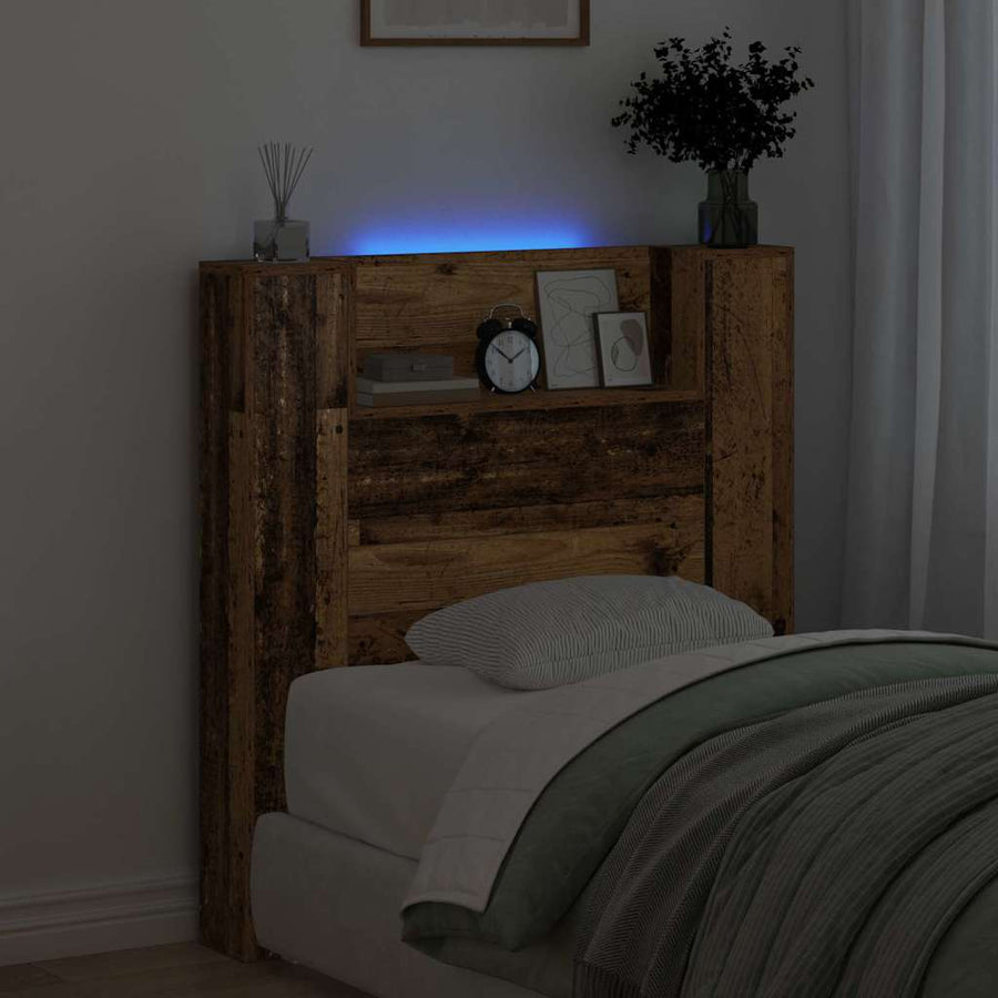 Hoofdeinde kas Oud Hout 120 x 15 x 103.5 cm Bewerkt hout