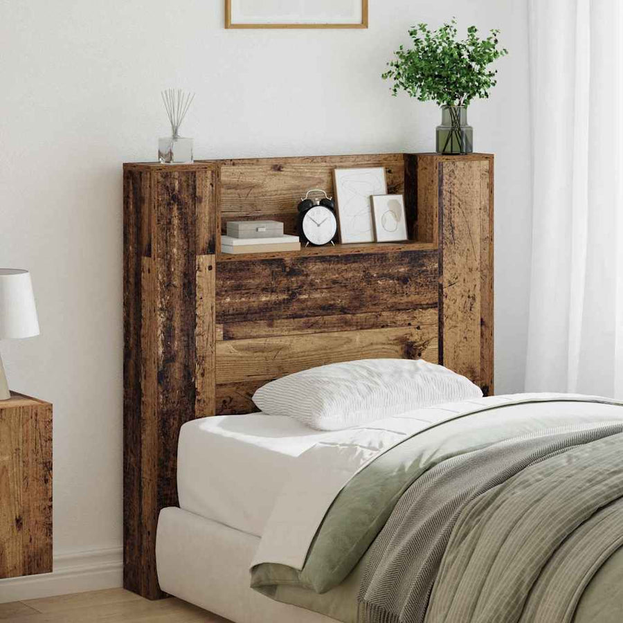 Hoofdeinde kas Oud Hout 120 x 15 x 103.5 cm Bewerkt hout