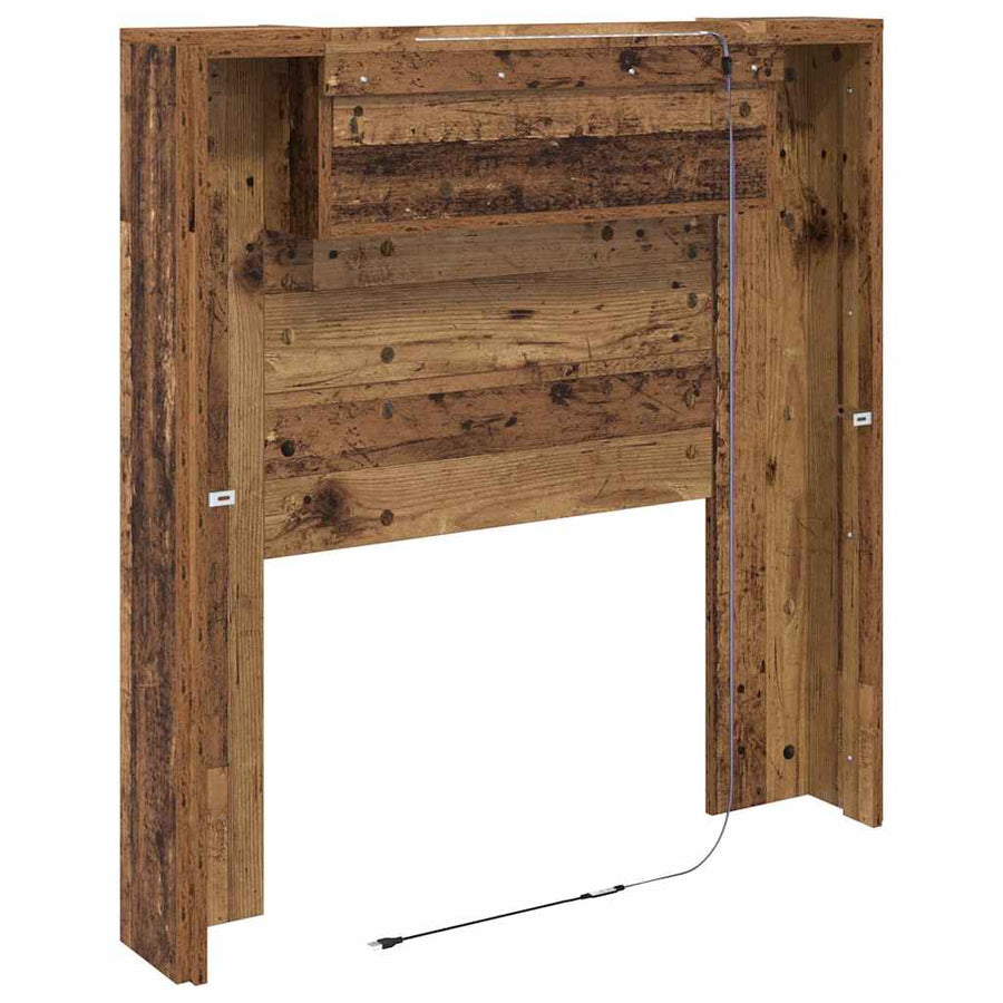 Hoofdeinde kas Oud Hout 120 x 15 x 103.5 cm Bewerkt hout