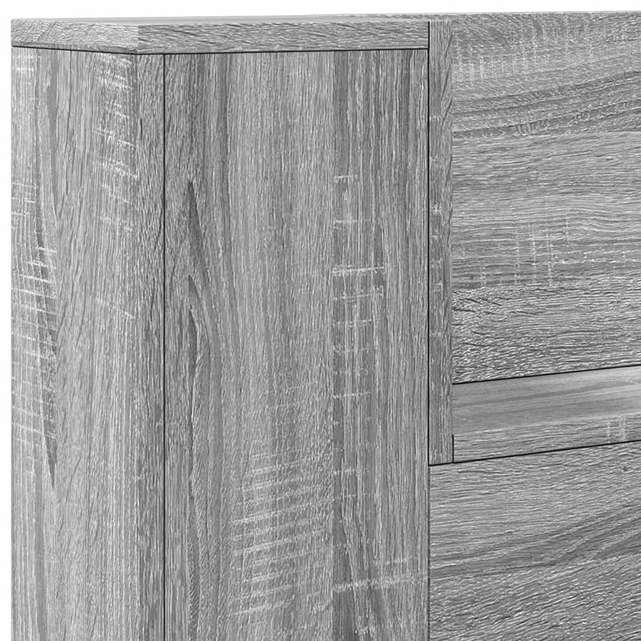 Hoofdbord Grijs Sonoma 100 x 16,5 x 103,5 cm Bewerkt hout