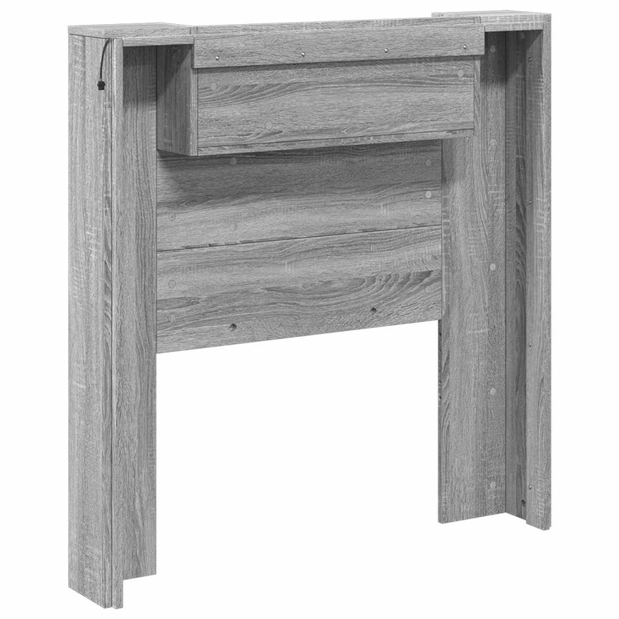 Hoofdbord Grijs Sonoma 100 x 16,5 x 103,5 cm Bewerkt hout