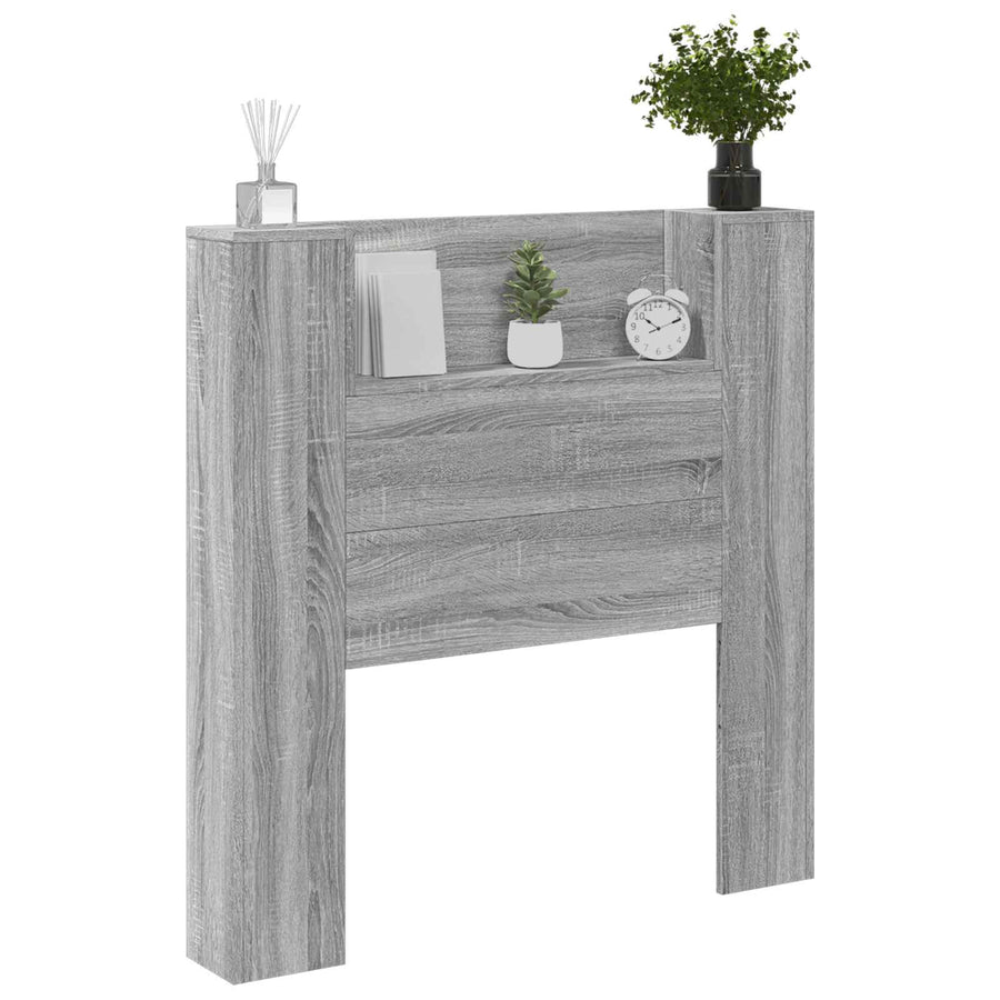 Hoofdbord Grijs Sonoma 100 x 16,5 x 103,5 cm Bewerkt hout
