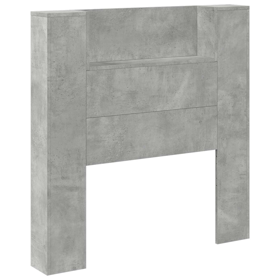 Hoofdbord Beton Grijs 100 x 16,5 x 103,5 cm Bewerkt hout