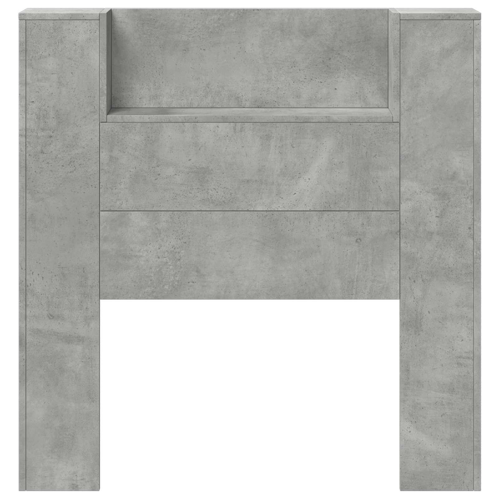 Hoofdbord Beton Grijs 100 x 16,5 x 103,5 cm Bewerkt hout