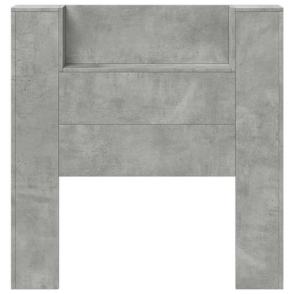Hoofdbord Beton Grijs 100 x 16,5 x 103,5 cm Bewerkt hout